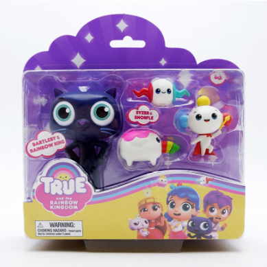 True & Rainbow Kingdom 4” Figure Combo + 2” Excl Fig + 2 Wishes Bartleby & Rainbow King