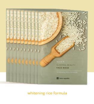 Face Republic Sleeping Beauty Face Mask Whitening Rice Formula 23g (10 pcs)