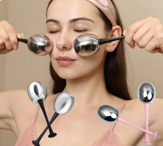Face Massager Ice Roller For Face And Eye Ice Hockey Beauty Ball Face Roller Skin Care Stainless