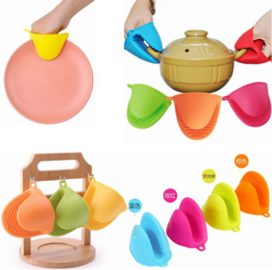 Kitchen Silicone Glove Grip Pinch Mitts Oven Pot Holder Tool