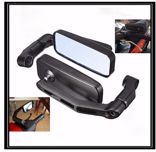 Universal Motorcycle Aluminum Rear View Side Mirror Rear Mirror Modified Side Mirror