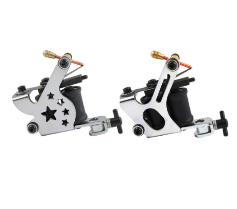 Tattoo Complete Beginner Tattoo Kit 2 Tattoo Machine 5ml ink power pin grip technique Ta