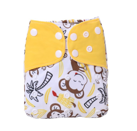 Reusable Waterproof Diaper With Single Size Print D23
