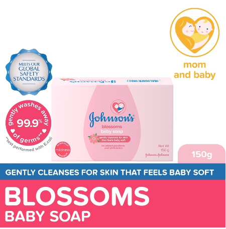 Johnson's Blossoms Baby Soap 150g - Bar Soap, Baby Essentials, Baby Care