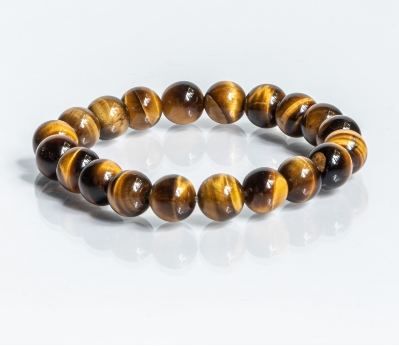 Natural Tiger's Eye Bead Crystal Gemstone