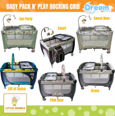 Dream Cradle Pack 'n Play Rocking Crib