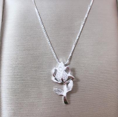 Italy Silver Korean Fashion Japan Jewelry Accessory Ladies' Necklace N162