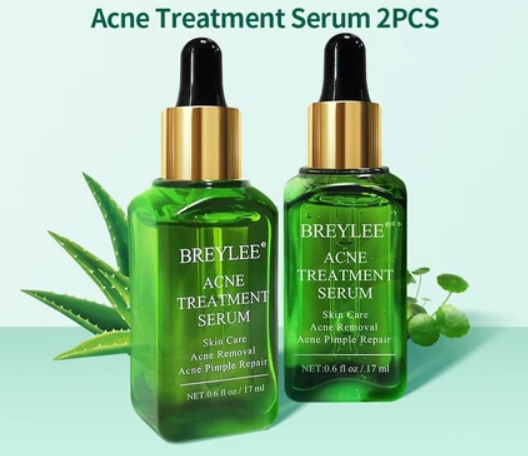 Breylee Acne Treatment Serum Natural Facial Essence Scar Removal, Whitening and Repairing 2PCS
