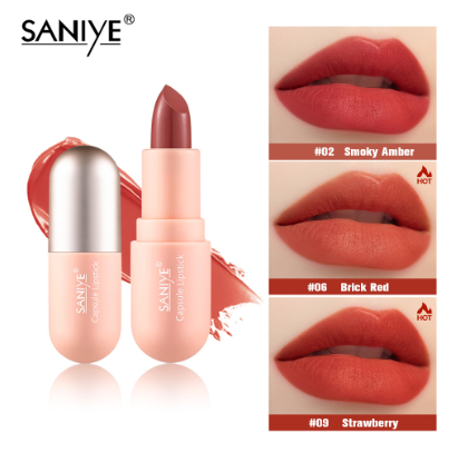 SANIYE Matte Waterproof Lipstick Long Lasting Candy Colors Lips Makeup K1139