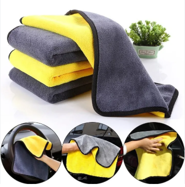 30*30 double-sided thick towel home car coral fleece super absorbent towel hand towel