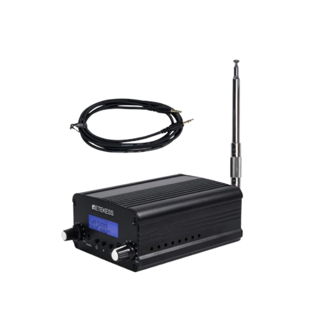 RETEKESS TR509 FM Transmitter for Church, Dual Mode Long Range Stereo Broadcast with Antenna, Social Distancing, Wireless Mini Radio