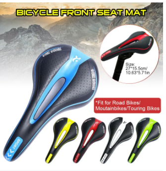 Upgrade Bicycle Riding Equipment Seat Saddle MTB Bike Cushion Ultralight PU Leather Surface Silica Filled Gel Comfortable Cushion Pad