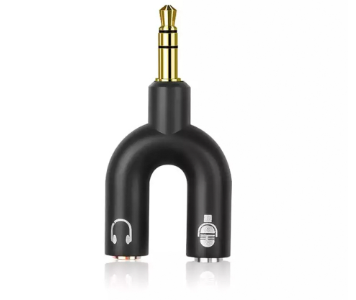 BlueWow Hd11 Audio Extension Cable Headphone Splitter For Computer 3.5mm Female To 2 Male Mic U Pc Adapter