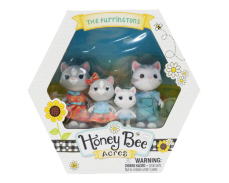 Honey Bee Acres The Purringtons Cat Family