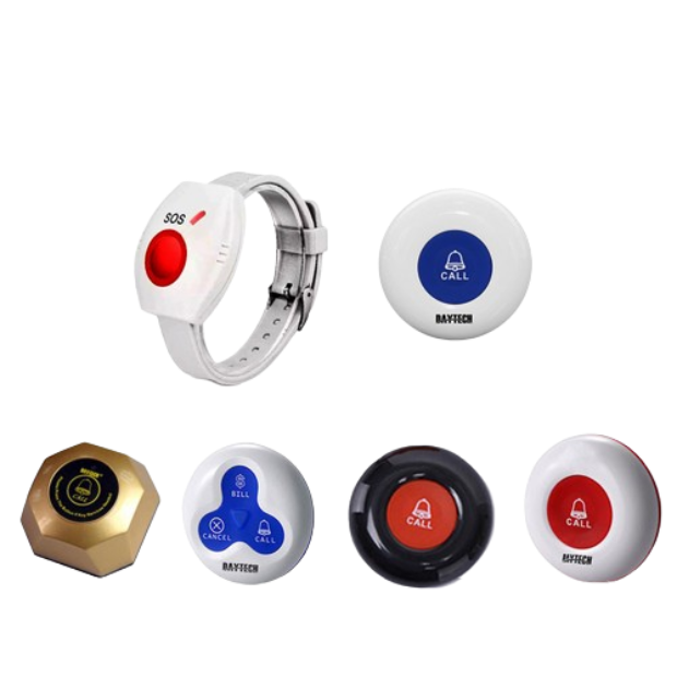 DAYTECH Wireless Pager Button For Calling System Waiter E-01A