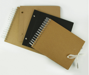 Craft Easy 8x8 Kraft Scrapbook Album (20 White Pages)