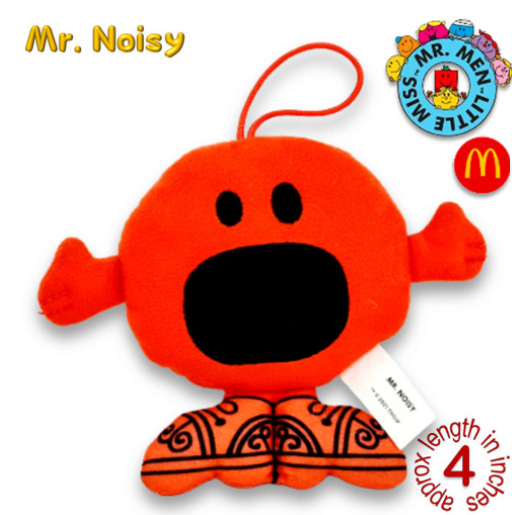 Mr Men Little Miss 2001 McDo Hanging Plushies Bag Charm Stuffed Toys M26