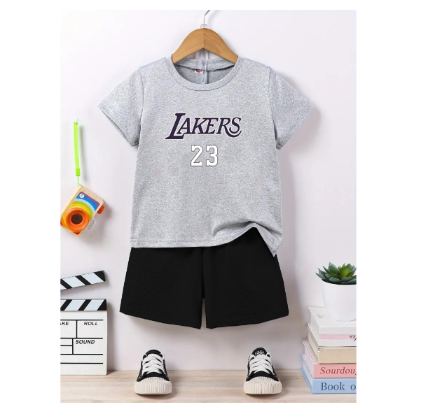 Boy Clothes Corp Terno for Kids Boys Fashion Sando Shorts Set Summer Tshirt  S16