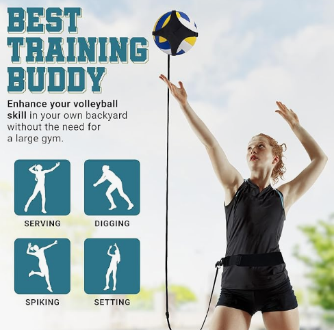 Volleyball Spike Trainer - Volleyball Practice Equipment, Use as Volleyball Practice Net Rebounder - Rebounder Volleyball - Train Smarter and Play Harder with Volleyball Trainer - Volleyball Equipment