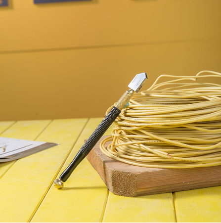 Deli 180mm Diamond Blade Glass Cutter Alloy Glass Knife Cutting Tools DL2701