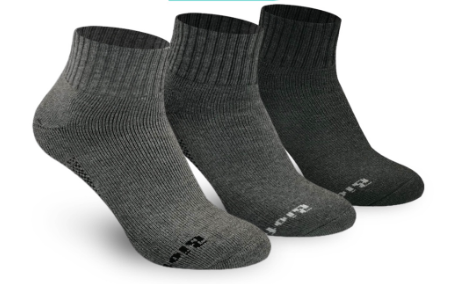 Biofresh Men’s Sweat Absorbent Cotton Thick Sports Ankle Socks