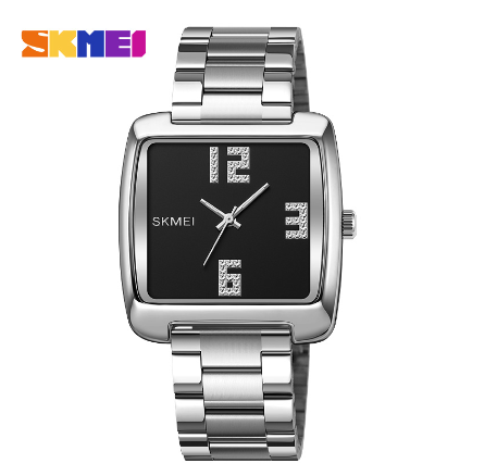 Skmei 2138 Watch for Men Trendy Business Men Quartz Watch Waterproof Stainless Steel Strap Minimalist Dial SILVER