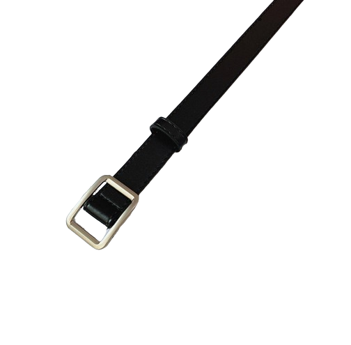Lovito Women Casual Plain Basic Belt LFA01068 (Black)