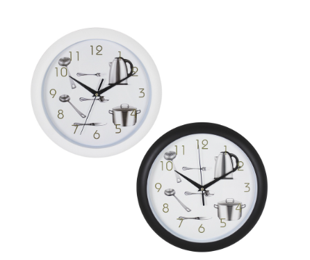 Pan Nordic Wall Clock 11“ Inches Easy Read Analog Home, Office, Bedroom