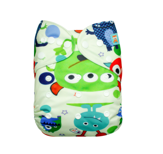 Alva Baby Cloth Diapers Washable Pocket Nappy Diaper for Newborn Without Insert N25