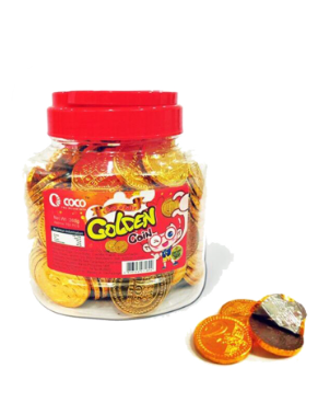Coco Chocolate Golden Coin Jar 260g