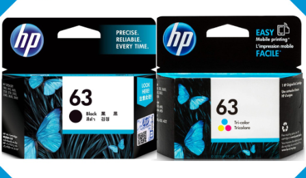 HP 63 BLACK/TRI-COLOR ORIGINAL INK CATRIDGE (F6Ug2Aa)