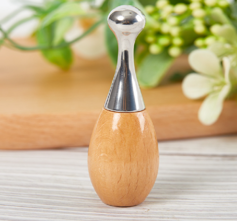 1PCS Stainless Steel Portable Manual Eye Massager Ball Massage Roller Soothing