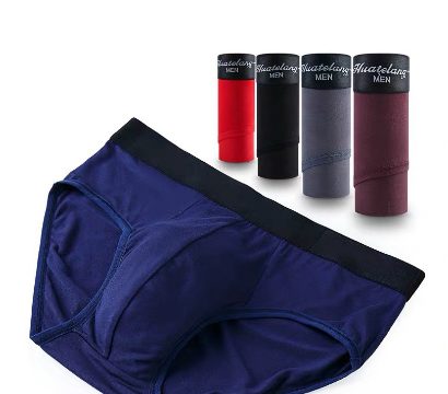 6 PCS New Style Cotton Plain Brief For Men