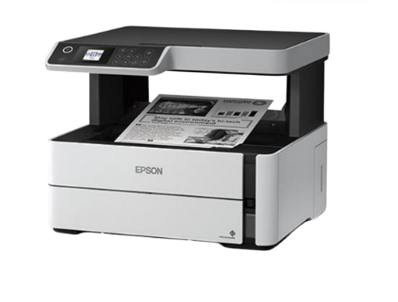 EPSON ECOTANK MONOCHROME M2140 AIO PRINTER AUTO DUPLEX W/ LCD SCREEN