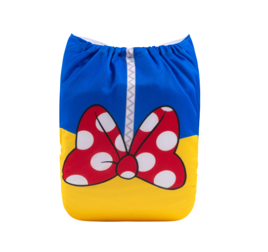 Alva Baby Cloth Diapers Washable Reusable Real Cloth Pocket Nappy Diaper Only No Insert For 3-15kg 6.6-33.1Ibs Baby And Newborn D36