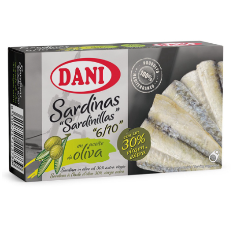 Dani Baby Sardines in 30% Extra Virgin Oil 90g