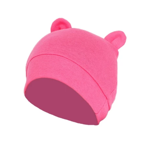 Some Cute Ears Baby Hat Solid Color Beanie Cap Newborn Infants Toddler Autumn Winter Bonnet BB1