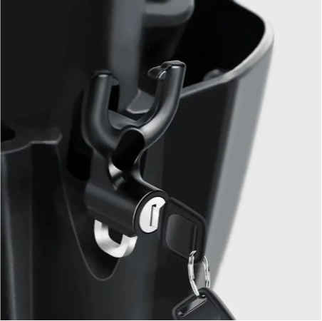 1pc Universal Metal Motorcycle Helmet Lock Bike Handlebar Helmet Anti-theft Safety Lock Accessories Wih Hooks And Two Keys