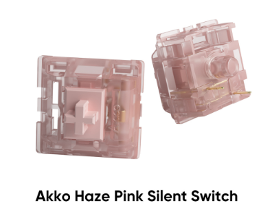 Akko Haze Pink Switches With Stable Dustproof Stem For Mx Mechanical Keyboard 2 Pack-90 Pcs