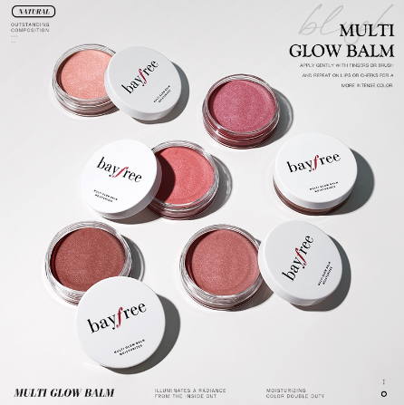 Bayfree Multi Glow Balm Cheek Highlight Blusher Multi-Use Brighten Face MakeUp