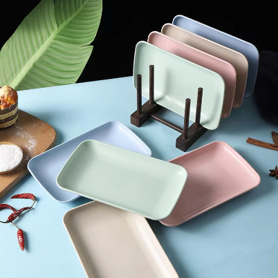 Rectangle Plastic Tableware Saucer Plate