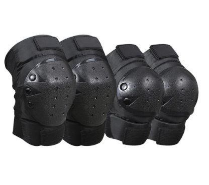 1 Pair Cycling Knee Brace and Elbow Guards Bicycle MTB Bike Motorcycle Riding Knee Support Protective Pads Guards Outdoor Sports Cycling Knee Protector Gear