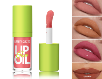 Beauty Glazed Lip Oil Shimmer Shine Moisturizing Plumping Lip Glaze 8 Colors Lip Gloss Lip Tint Cosmetics