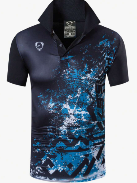 1pc Men's Black Quick Dry Paul Shirt T-Shirt Polo Shirt Short Sleeve Tennis Golf Bowling Sportswear LSL269