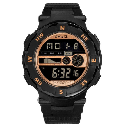 Smael 1361B Brand Men's Sports Watch Waterproof Digital LED Military Fashion Casual Electronics Wristwatch Clock M2