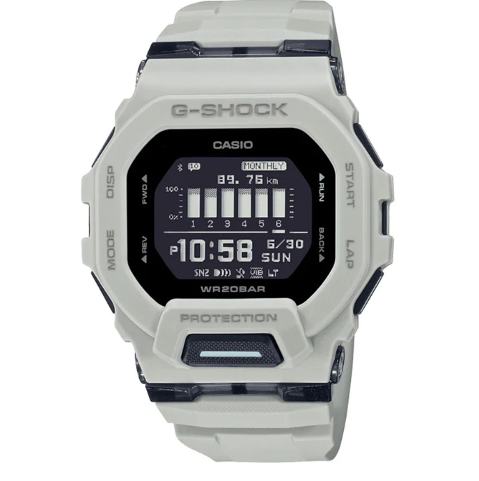 Casio G-Shock G-Squad White Resin Digital Watch For Men CGBD-200UU-9DR