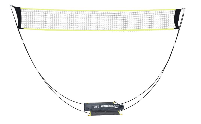 Badminton Net and Set, Portable Badminton Net with Stand Carry Bag, Folding Volleyball Tennis Badminton Net Easy Setup for Outdoor/Indoor Court, Backyard, No Tools or Stakes Required