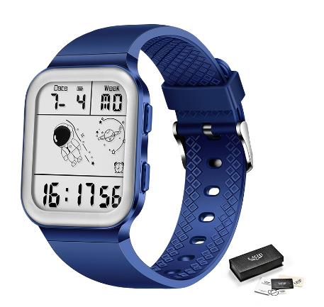 LIGE Official Digital Men Watch Fashion Sport Watch For Men Chronograph Electronic Wristwatch Waterproof Watches BLUE