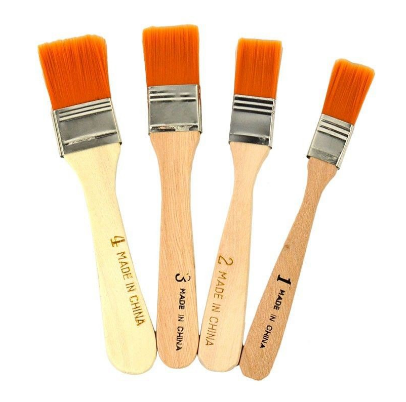4Pcs Nylon Acrylic Oil Paint Brushes Kit forArtist Painting
