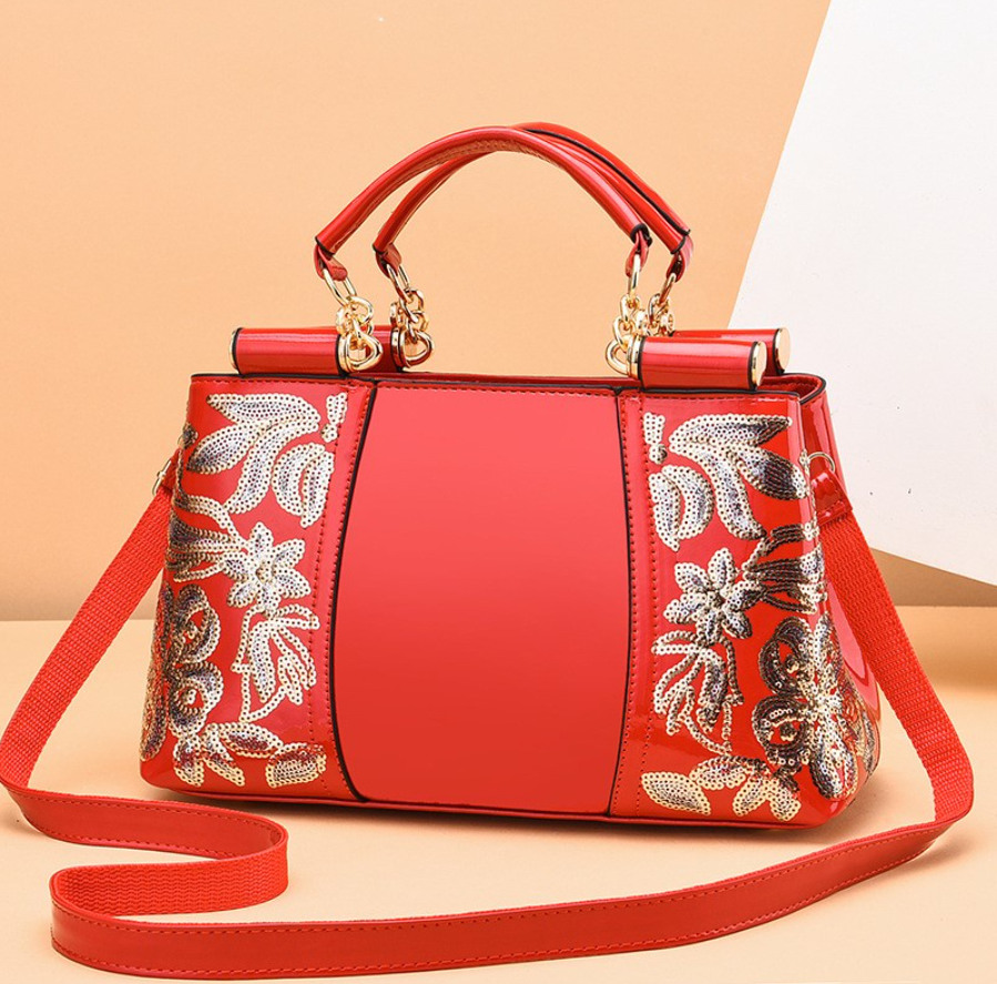 Patent Leather Women Bag Fashion Luxury Design Handbag Large Capacity Women's Shoulder Messenger Bag